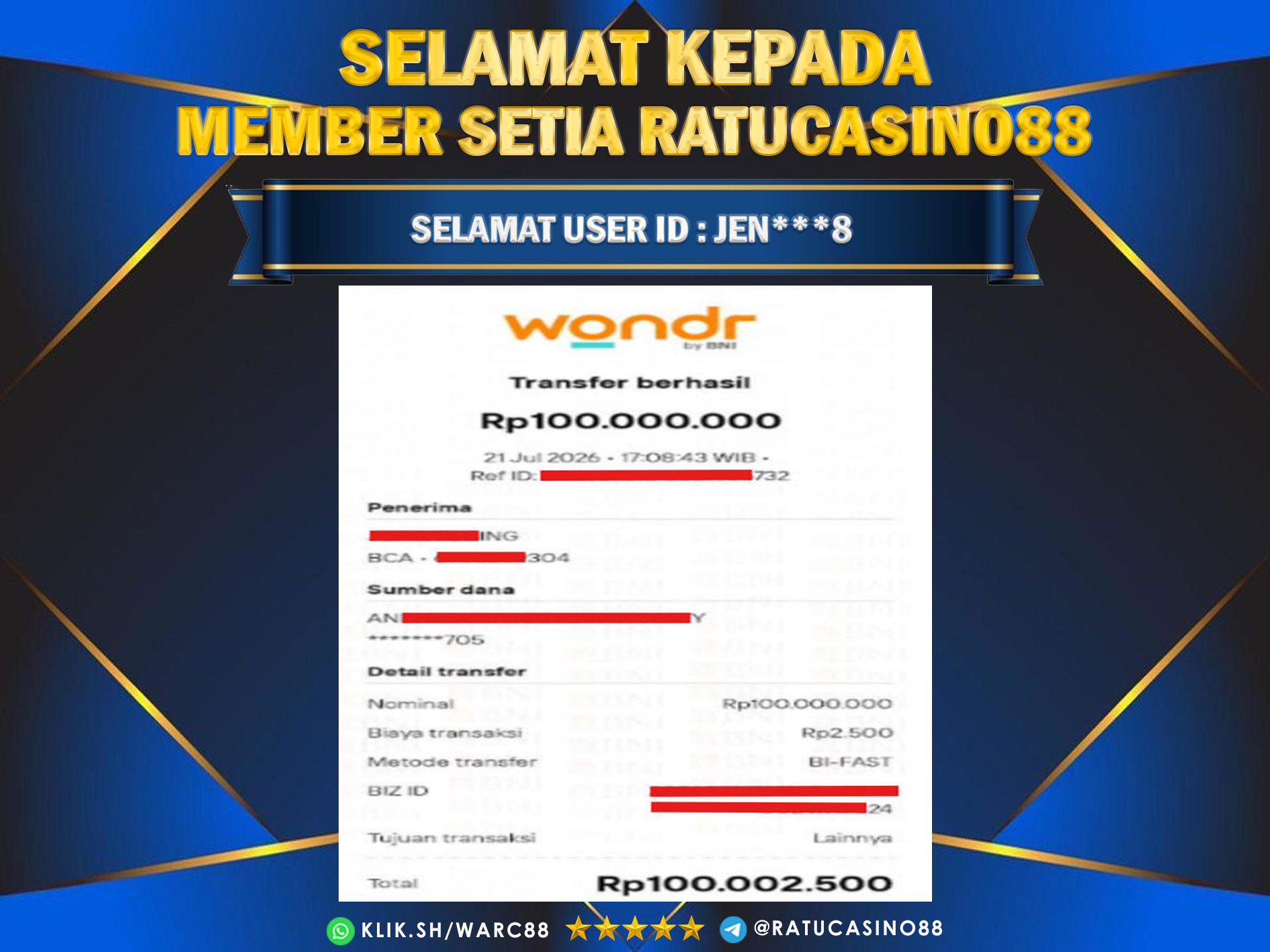 BUKTI WITHDRAW 255